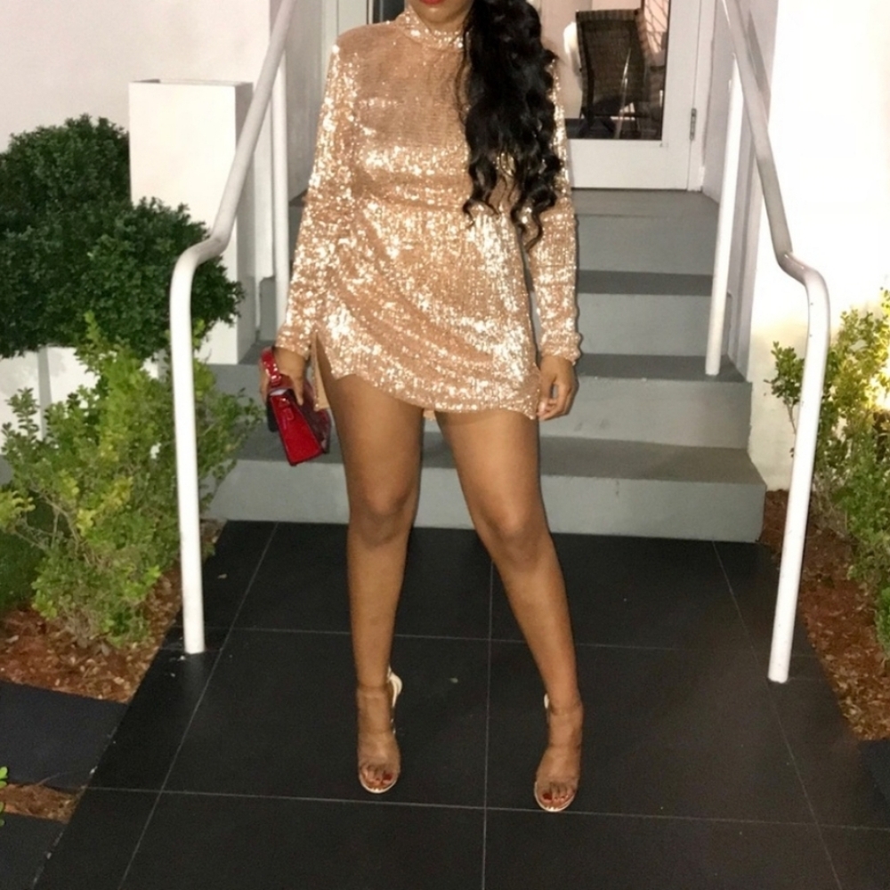 Sequin Gold Dress